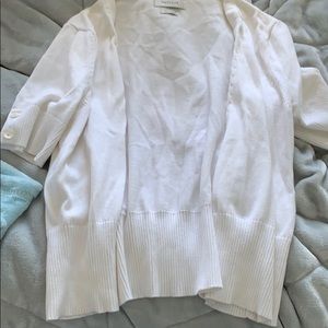 White cardigan